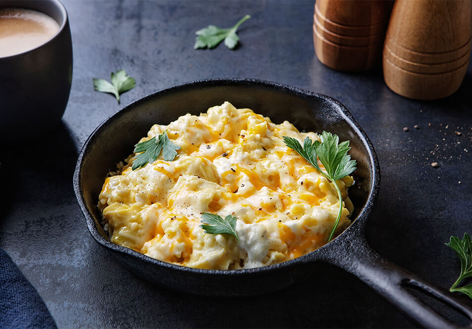 Four Cheese Free-Range Egg Scramble