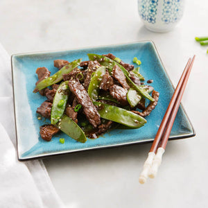 Asian Grass-Fed Beef and Snap Peas