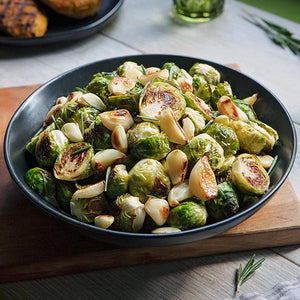 2 servings of Garlicky Brussels Sprouts
