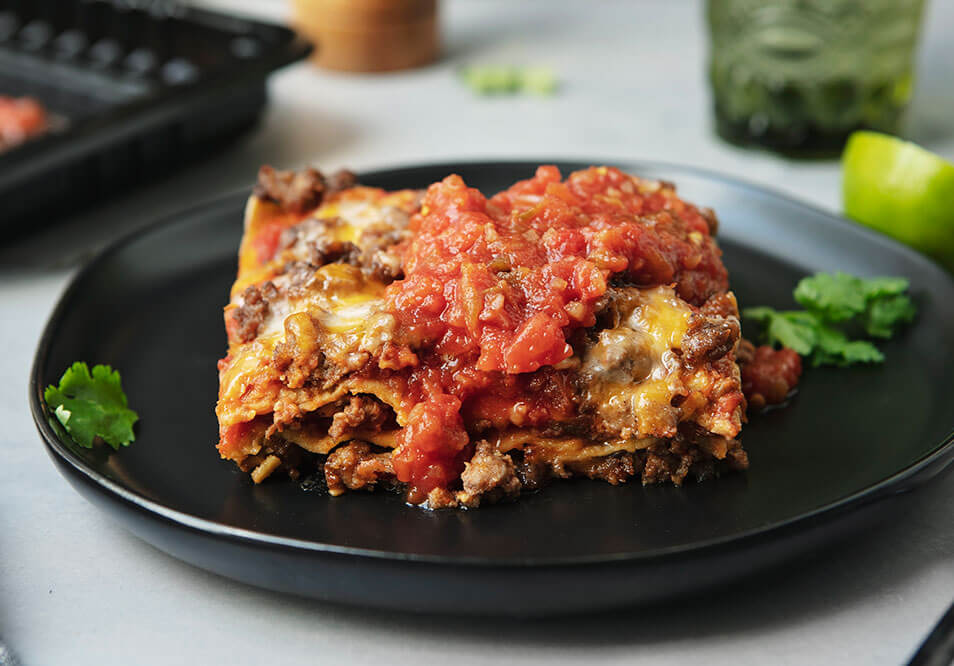 Grass-Fed Beef Enchilada Casserole