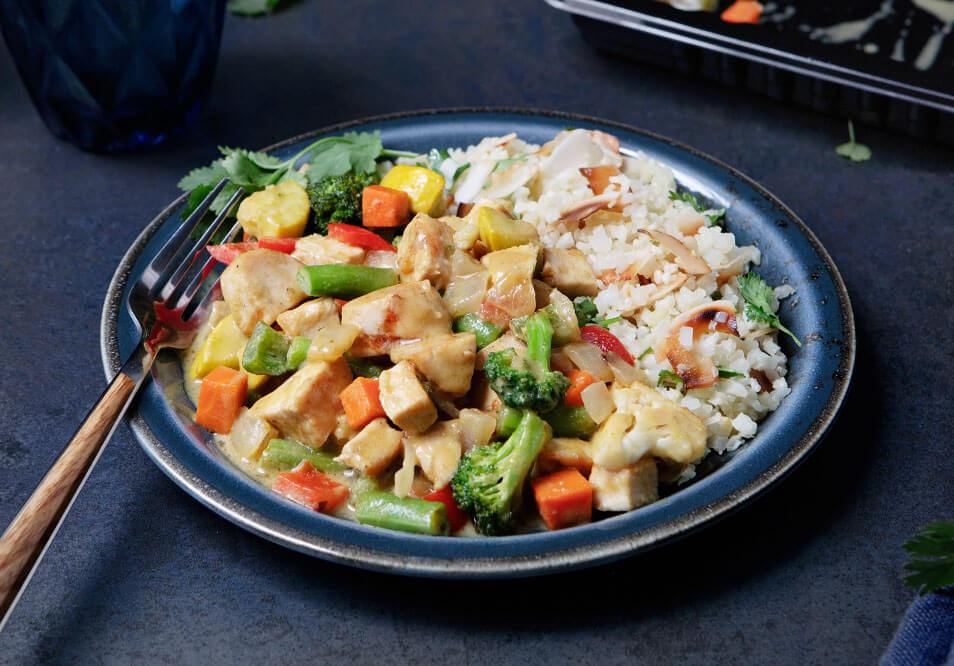 Thai Basil Chicken with Cauliflower Rice