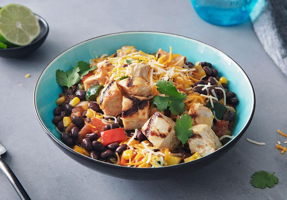 Chicken and Black Bean Burrito Bowl