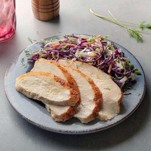 Nashville Turkey with Creamy Garlic Dill Slaw