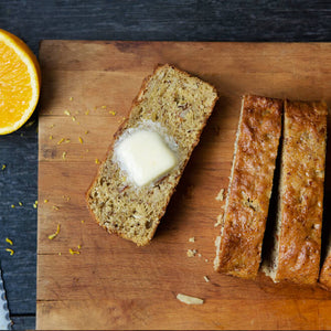 Orange Almond Greek Yogurt Loaf