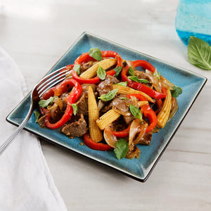 Basil-Lime Grass-Fed Steak with Thai Vegetables