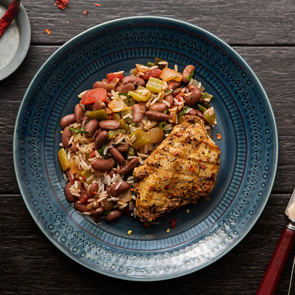 Creole Chicken with Red Beans and Rice