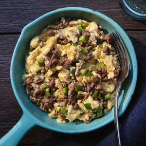 Paleo Chorizo and Poblano Skillet
