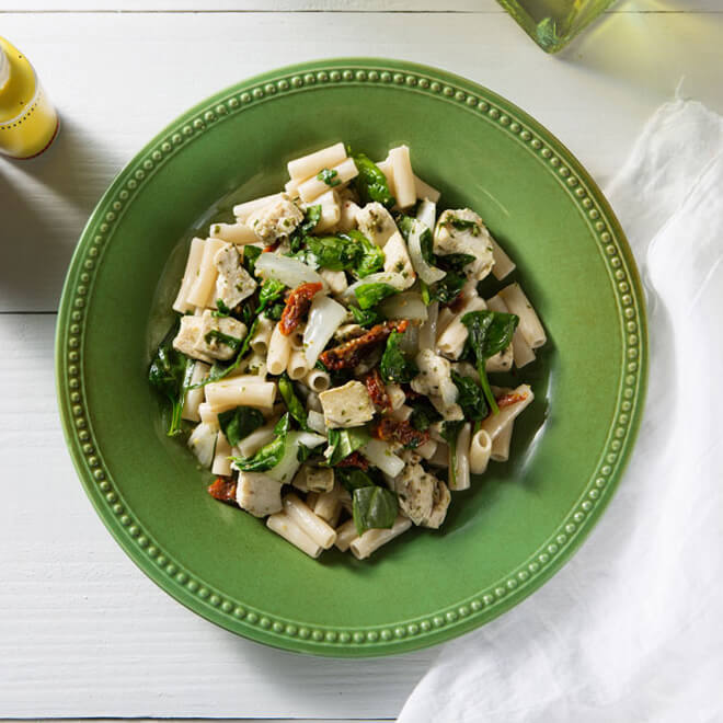Organic Brown Rice Penne Pasta with Chicken Ragu