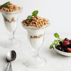 Madagascar Vanilla Greek Yogurt Parfait with Honey Almond Granola